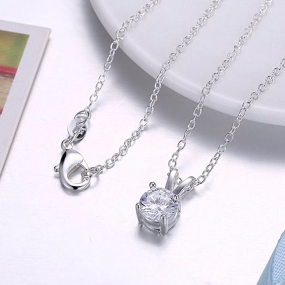 Sparkling ✨ Dot Silver Necklace - Picture 7 of 7